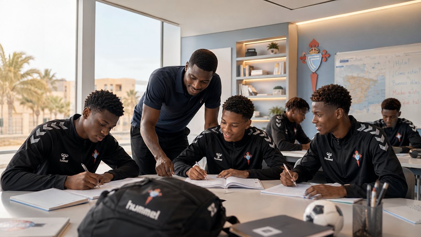 Un double projet exigeant : football, école et avenir.